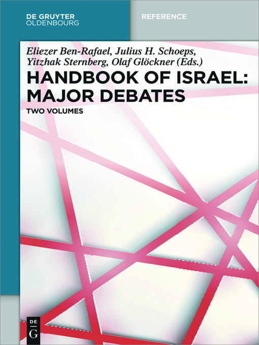 Title details for Handbook of Israel by Eliezer Ben-Rafael - Available
